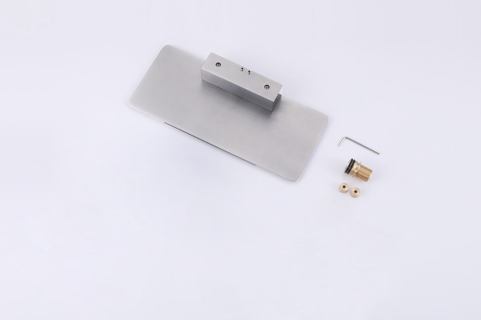 Waterfall Wall-mount Bath Tub Filler Faucet with Handheld Shower Brushed Gold or Matte Black or Brushed Gold Or Brushed Nickel