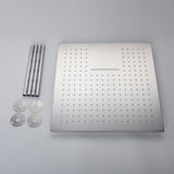 Dual-Function 20" or 24" Rainfall Waterfall Shower Head: Multiple Finish Options