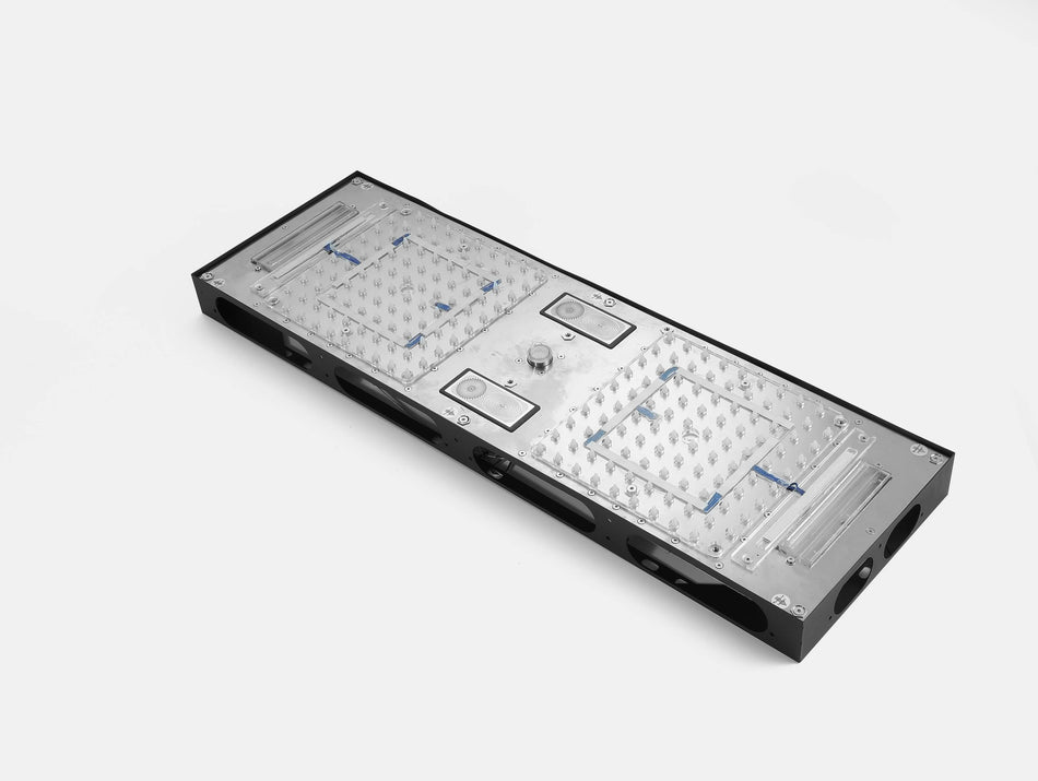 Chrome 35" Bluetooth Music LED Shower System with Waterfall, 5-Way Thermostatic Valve, 6 Body Jets, Dual Regular Head