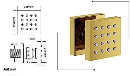 Brass Shower Body Sprays Massage Spa Side Sprayer Jets in Wall Mounted Body Jets Spray Body Shower Set Adjustable body sprayer - wonderland shower inc