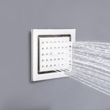 4x4inch flush body jet brushed nickel or chrome or matte black or brushed gold or polished gold