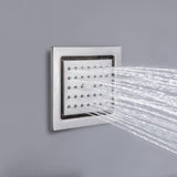 4x4inch flush body jet brushed nickel or chrome or matte black or brushed gold or polished gold