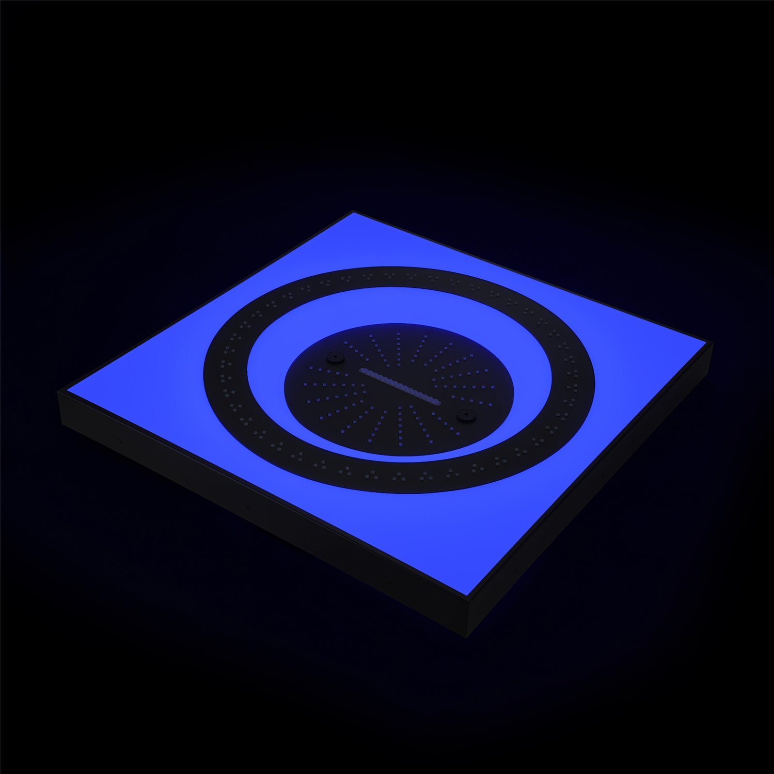 24" Flush LED Mount Rainfall Waterfall 6Way Digital Shower System Wit