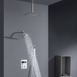 6" Regular Shower Head with Top Rainfall Shower Head - 3-Way Digital Thermostatic System