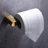 Luxurious 4-Piece Brass Brushed Gold Bathroom Hardware Set: Towel Bar, Towel Ring, Toilet Paper Holder, Robe Hook, and Tower Holder - Wall Mounted - wonderland shower inc