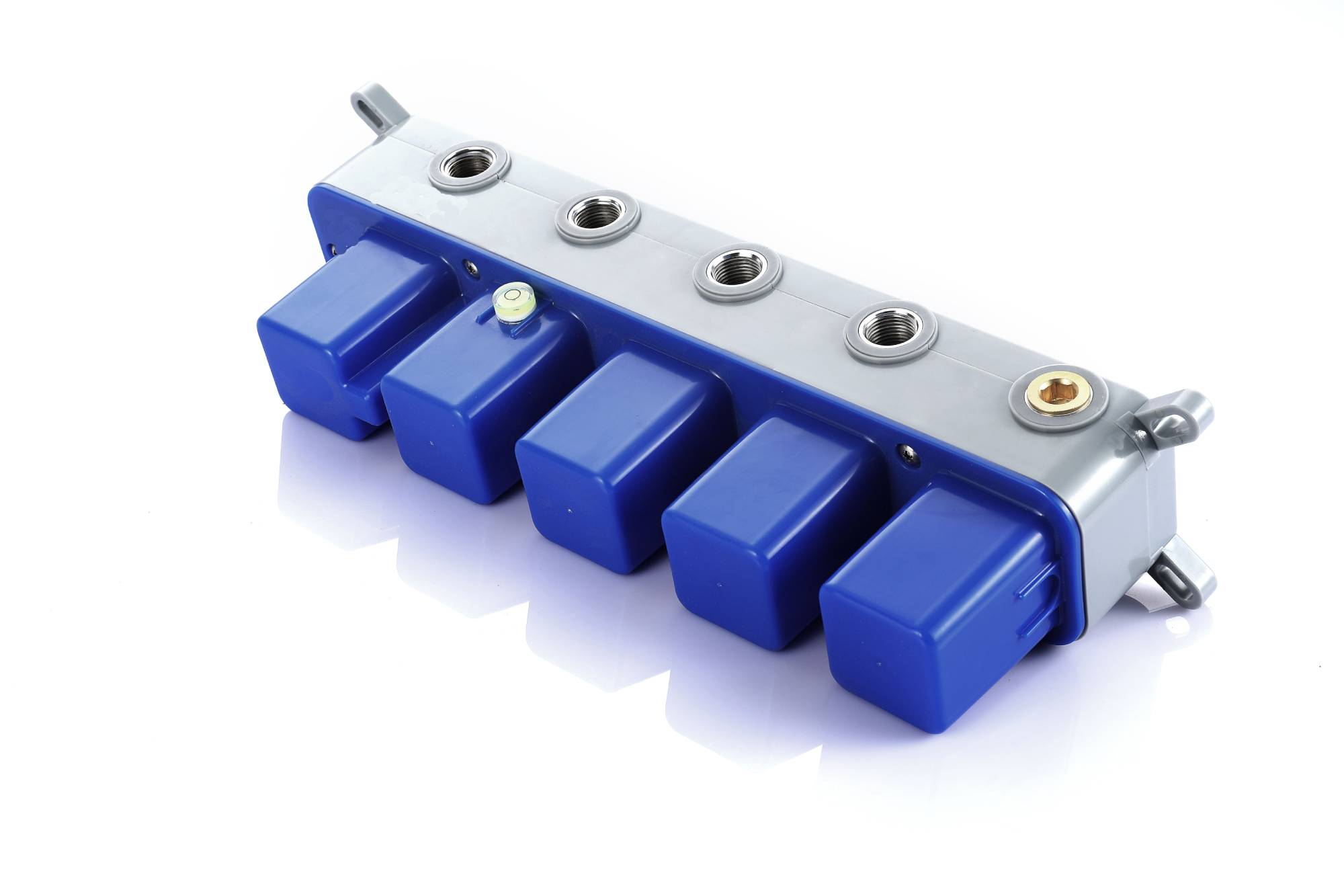 64 LED colors chrome music led flushed in 23x15inch shower head 4 way thermostatic valve that each function run at the same time and separately - wonderland shower inc