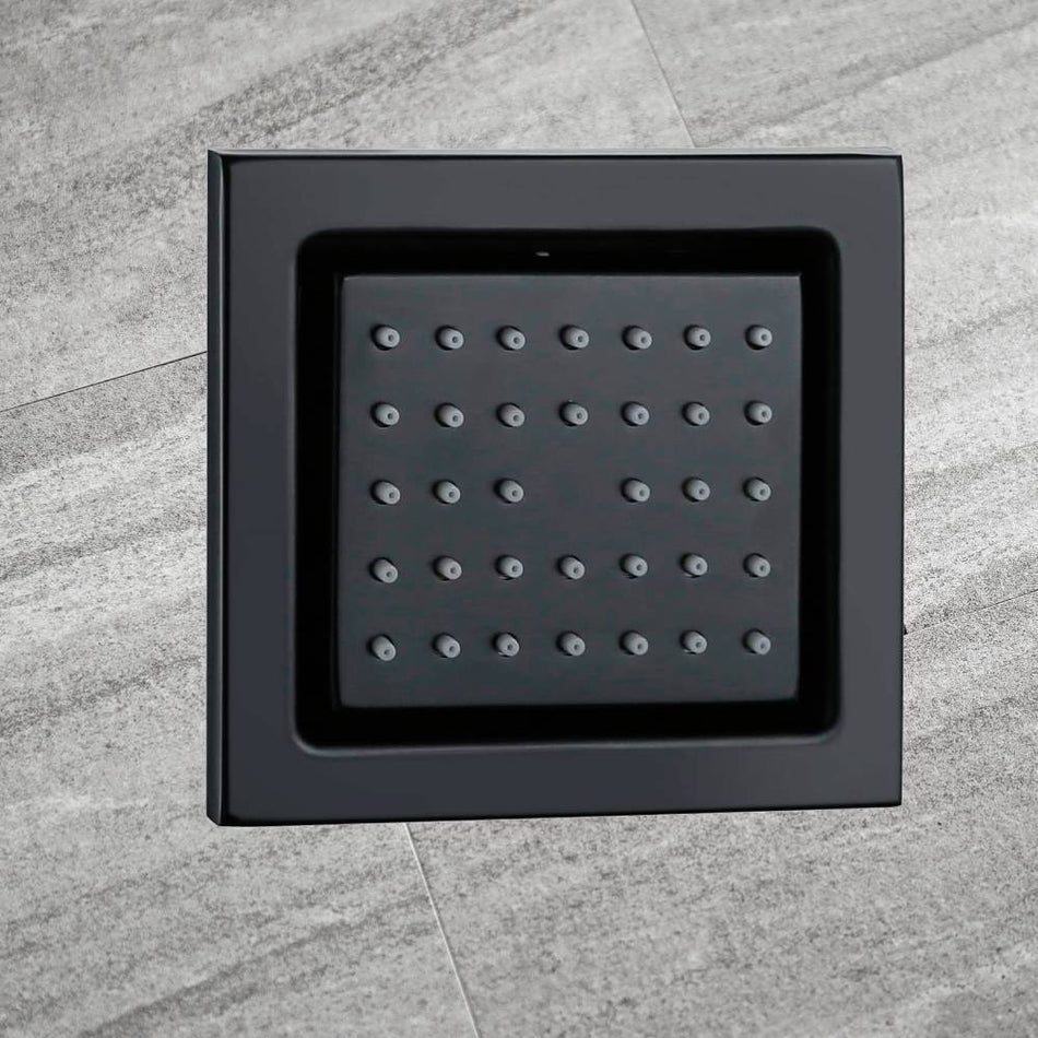 4x4inch flush body jet matt black