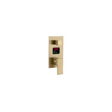 3 way brushed gold or matte black anti scald Digital Display Shower valve with trim