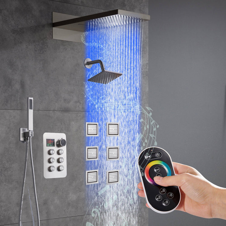 rainfall waterfall showers – wonderland shower inc
