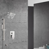 Two-Function Wall-Mounted  Shower System: Regular Shower Head with High Water Pressure