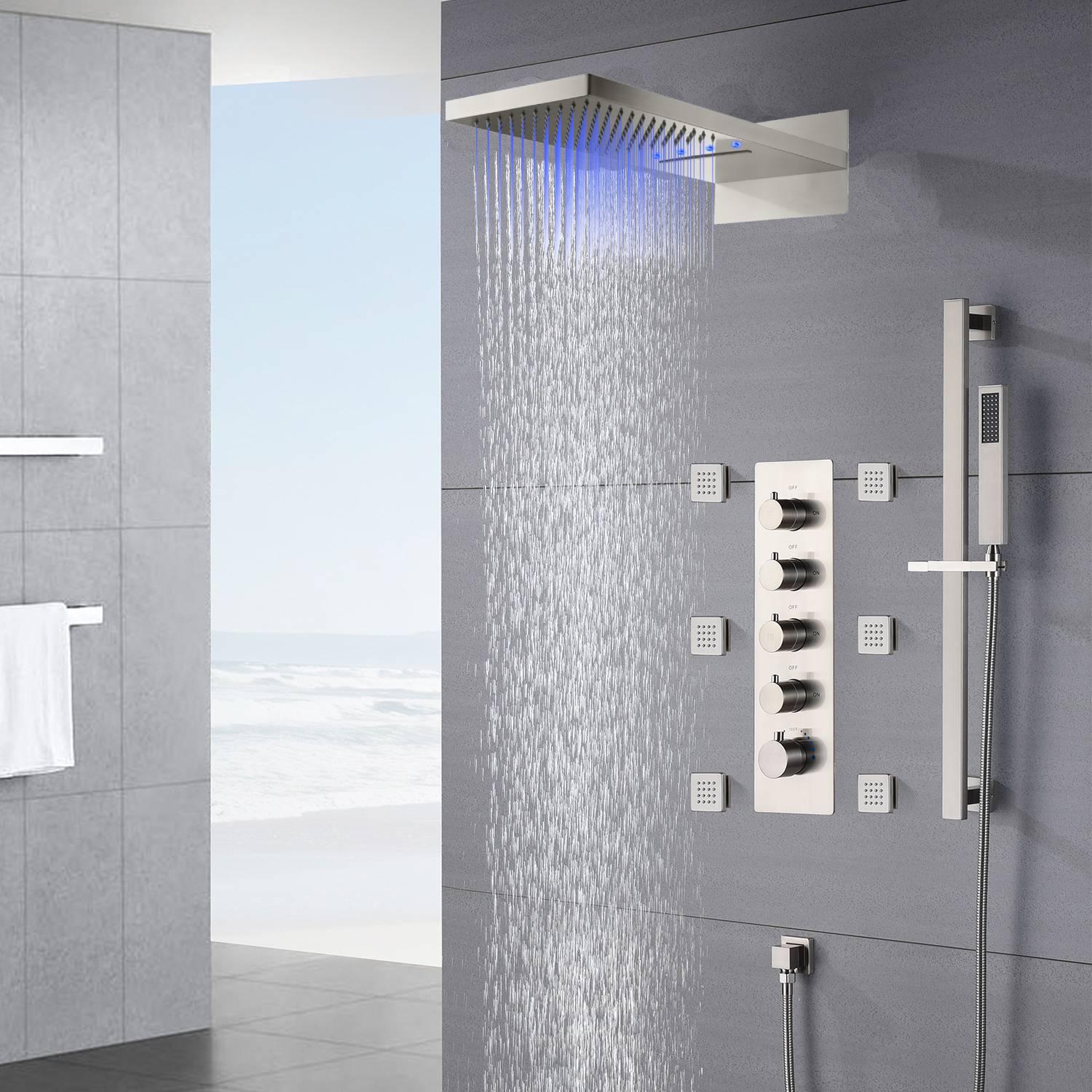 rainfall waterfall showers wonderland shower inc