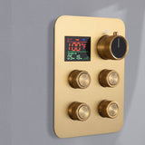 3 way or 4 way digital display rough in valve with trim