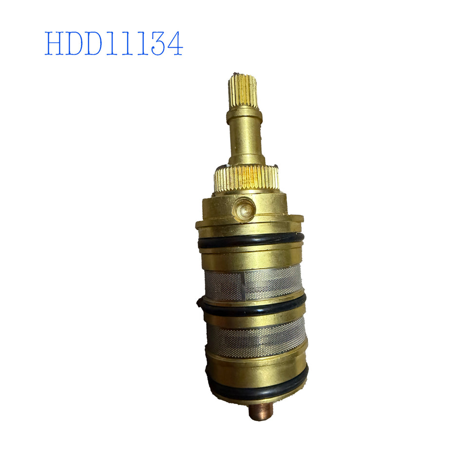 Normal water flow brass cartridge for thermostatic rough in valve