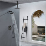 12" or "16" Rainfall Head 3-Way Thermostatic Shower Faucet with Regular Head