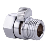 Water Flow Control Valve Brass G1/2 shower Flow Restrictor Adjustable Water Volume for HandHeld Shower Head Shut Off Valve