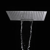 24 inch flush mount rainfall waterfall two function shower head