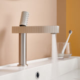 Brushed gold or Brushed Nickel or Matte Black Or Rose Gold single handle brass bathroom faucet with pop up drain