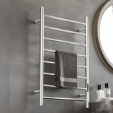 21-5/8"W x 31-1/2 "H 120 V Plug-In Stainless Steel Towel Warmer with temperature Display and 8 Bars