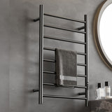 21-5/8"W x 31-1/2 "H 120 V Plug-In Stainless Steel Towel Warmer with temperature Display and 8 Bars