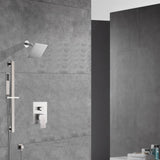 Two-Function Wall-Mounted  Shower System: Regular Shower Head with High Water Pressure