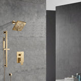 Two-Function Wall-Mounted  Shower System: Regular Shower Head with High Water Pressure