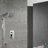 Two-Function Wall-Mounted  Shower System: Regular Shower Head with High Water Pressure