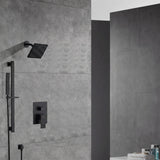Two-Function Wall-Mounted  Shower System: Regular Shower Head with High Water Pressure