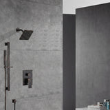 Two-Function Wall-Mounted  Shower System: Regular Shower Head with High Water Pressure