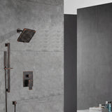 Two-Function Wall-Mounted  Shower System: Regular Shower Head with High Water Pressure