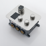 3 way or 4 way digital display rough in valve with trim