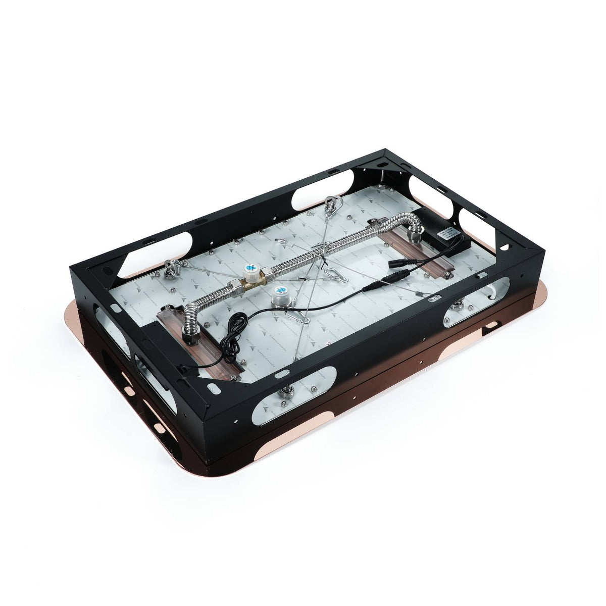 Rose Gold Music 64 LED 4-Way Thermostatic Shower System | Flushed In 23X 15-Inch Shower Head | Functions Operate Together and Separately - wonderland shower inc