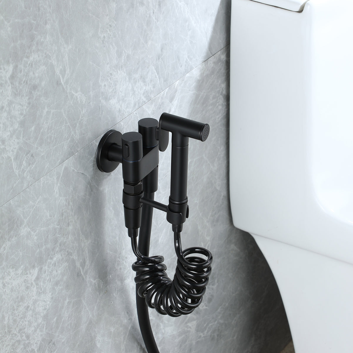 Handheld bidet sproeier voor toilet, messing draagbare doek luier sproeier set enkel koud water badkamer bidet sproeier kit met PVC doucheslang voor huisdier baden, persoonlijke hygiëne, chroom Handheld bidet sproeier voor toilet, messing draagbare doek luier sproeier set enkel koud water badkamer bidet sproeier kit met PVC doucheslang voor huisdier baden, persoonlijke hygiëne, chroom
