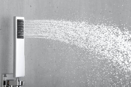 22" Chrome 3 way digital display valve Rain & Waterfall Shower Faucet - wonderland shower inc