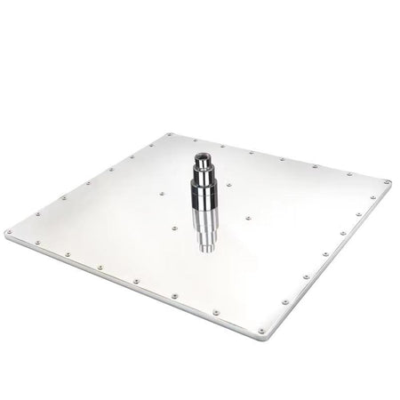 LED Chrome wall mounted Rain shower with body jets 3 way digital display anti scald  rough in valve - wonderland shower inc