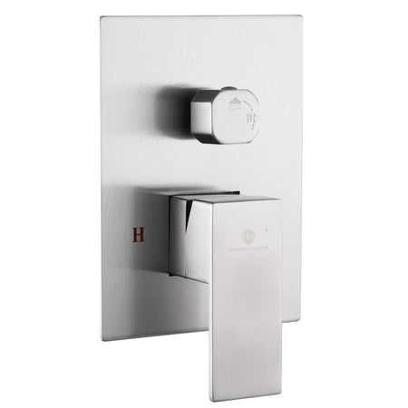 12'' LED or 16'' LED two function  Brushed Nickel Rain Rainfall showers with handle sprayers - wonderland shower inc