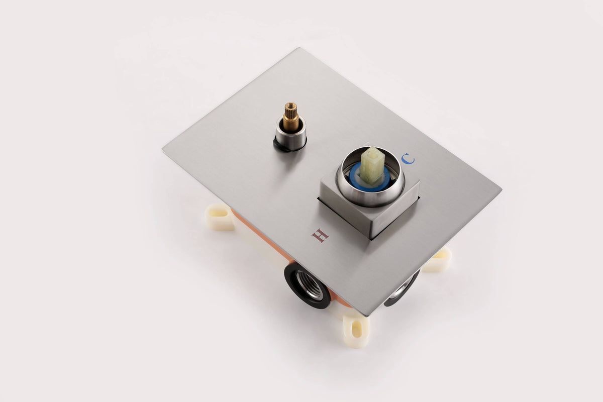 12'' LED or 16'' LED two function  Brushed Nickel Rain Rainfall showers with handle sprayers - wonderland shower inc