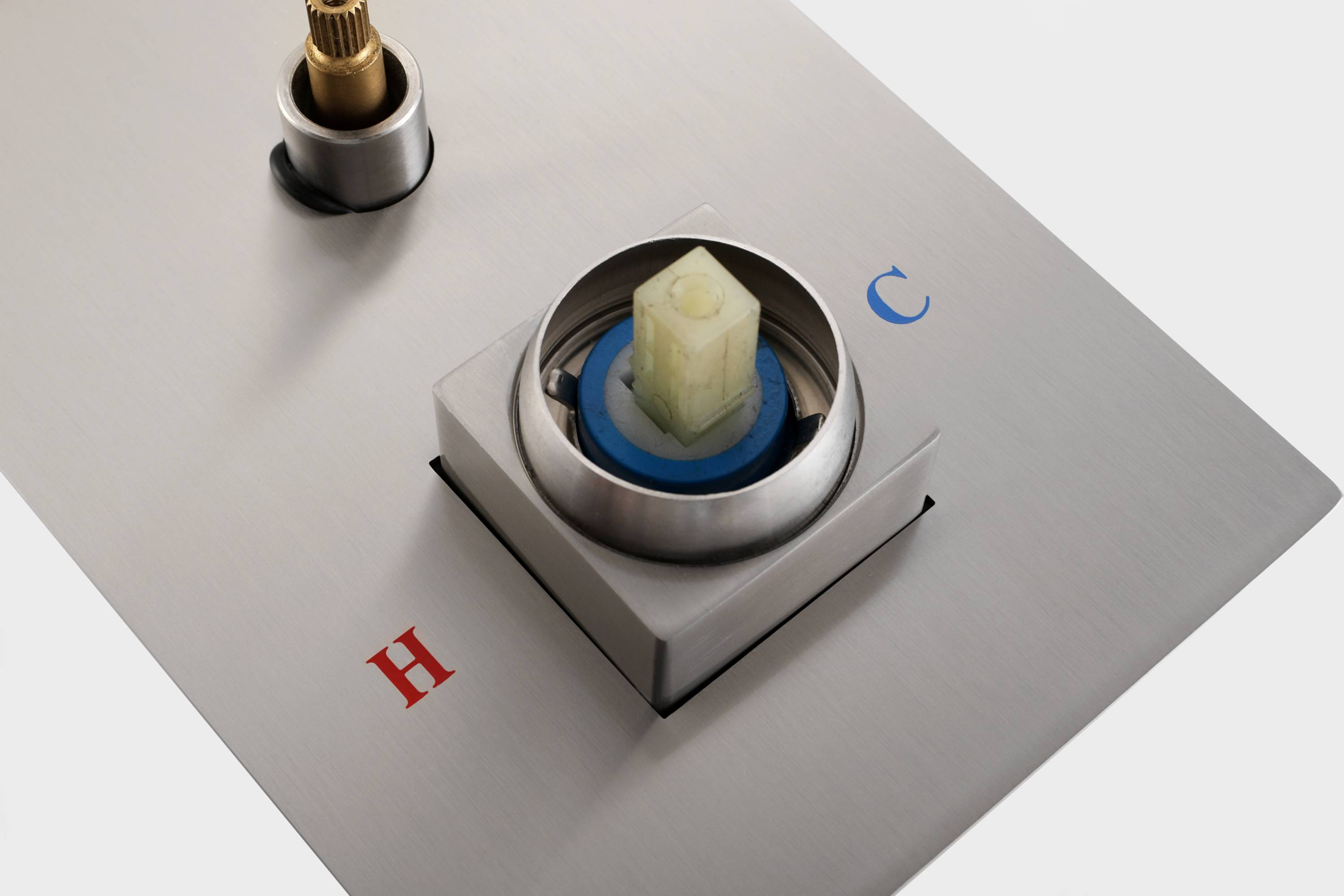 12'' LED or 16'' LED two function  Brushed Nickel Rain Rainfall showers with handle sprayers - wonderland shower inc