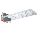 22-Inch Wall Mount Shower Heads: Choose from Chrome, Brushed Gold, Polished Gold, Brushed Nickel, or Matte Black or Oil Rubber Bronze Finishes, and Opt for LED or Non-LED Lighting