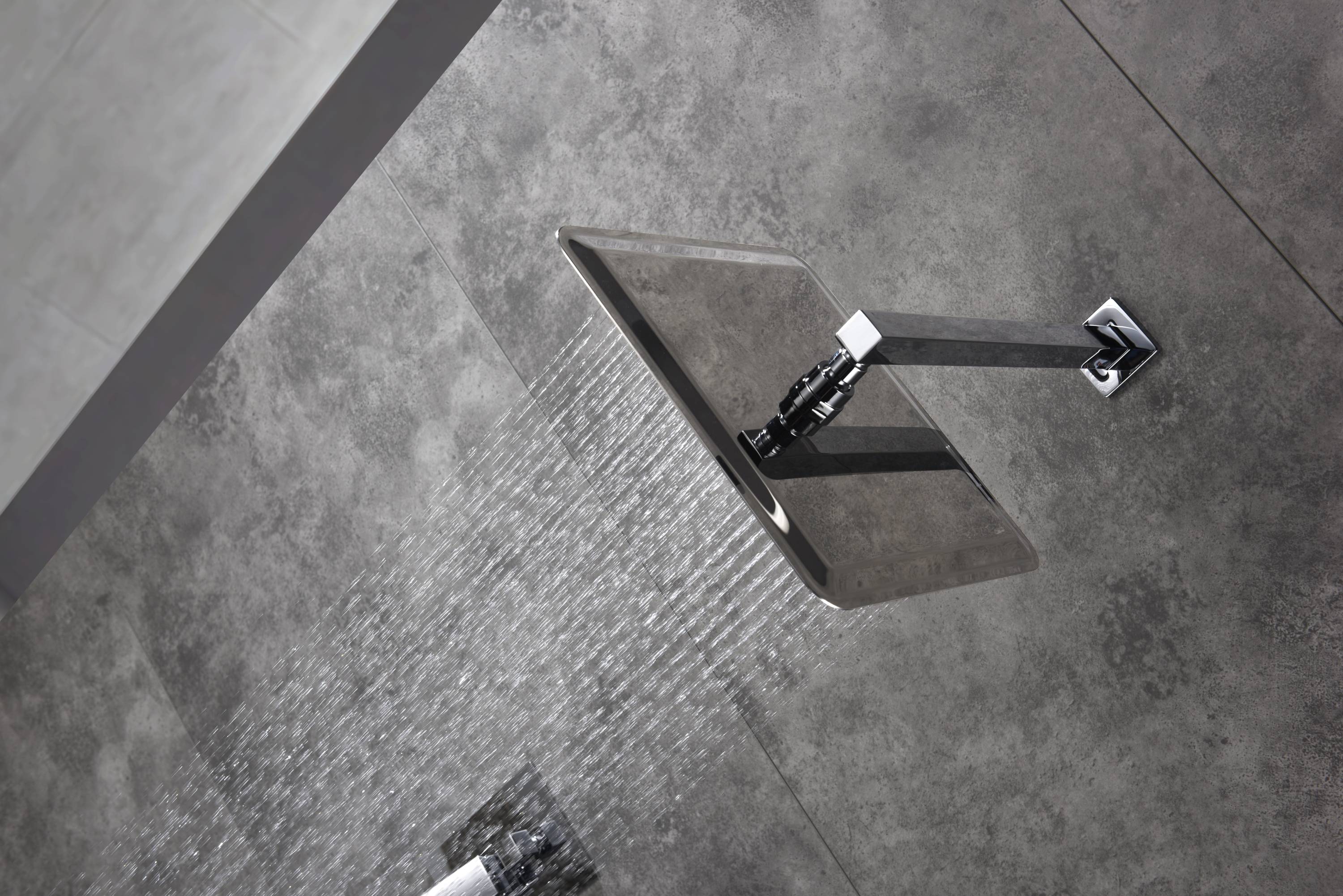 12 Inch wall Mount Chrome Shower System(Contain Shower Faucet Rough-in Valve Body and Trim) - wonderland shower inc