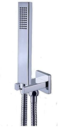 chrome handheld shower with shower holder and hose - wonderland shower inc