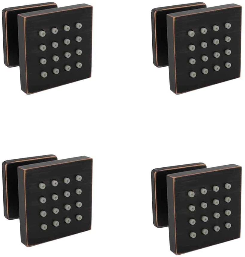 Oil Rubbed Bronze Wall-Mounted 3-Way Thermostatic Shower Faucet System with 6 Body Jets for Simultaneous and Independent Operation - wonderland shower inc