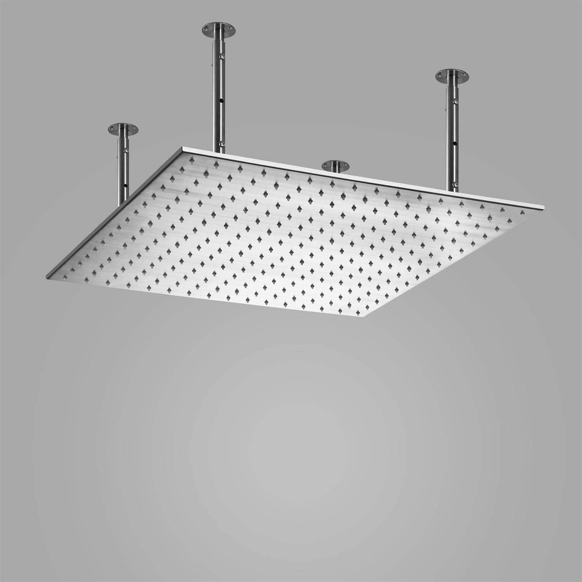24inch LED Rain Shower Chrome Ceiling Mount 3 way touch digital  valve with 6 body jets - wonderland shower inc