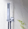 chrome handheld shower with shower holder and hose - wonderland shower inc