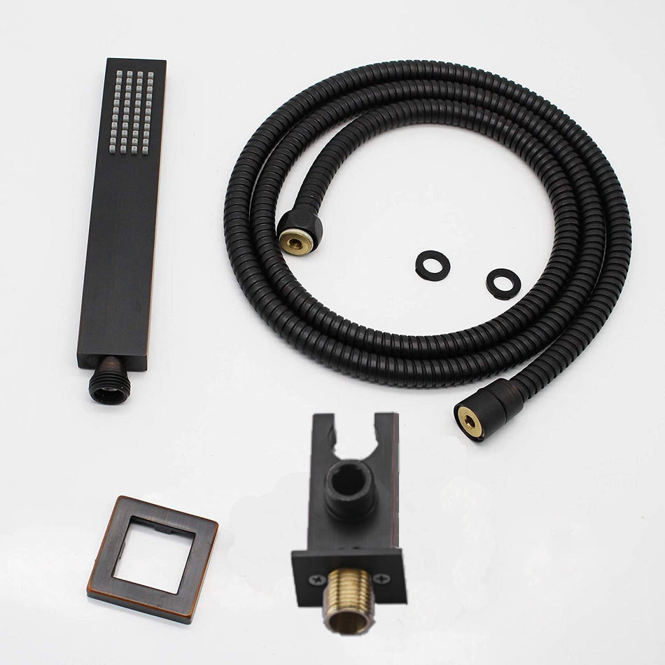 Oil Rubbered Bronze handheld shower with hose