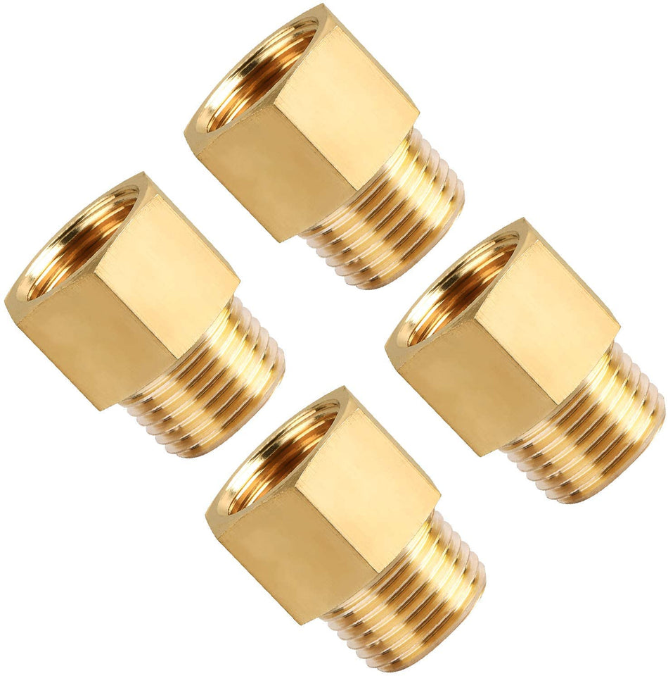 1/2 Inch or 1 Inch Brass Extension Adapter for Shower Installations