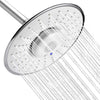 Chrome 8-inch Wireless Bluetooth Speaker Music Shower Head: Adjustable Shower Extension Arm with Lock Joints for Immersive Sound and Flexible Positioning - wonderland shower inc