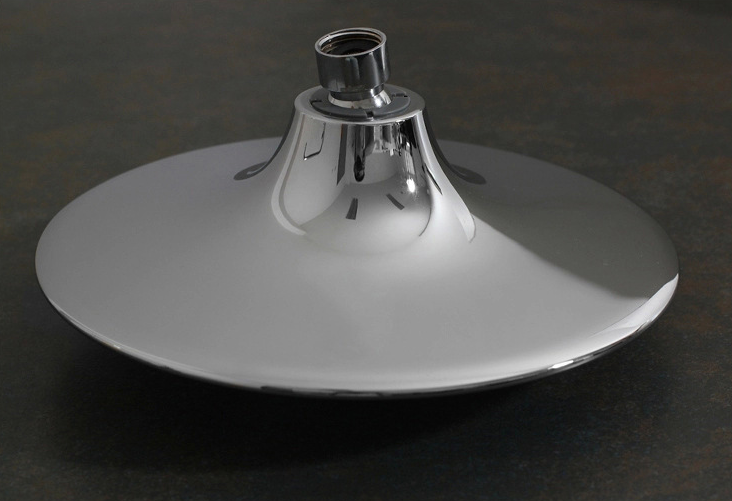 Chrome 8-inch Wireless Bluetooth Shower Head: 3-Way Brass Diverter and 4-inch Multifunction Shower Sprayer - wonderland shower inc