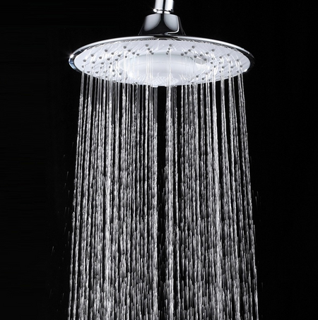Chrome 8-inch Wireless Bluetooth Shower Head: 3-Way Brass Diverter and 4-inch Multifunction Shower Sprayer - wonderland shower inc