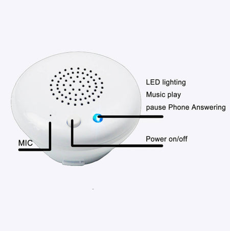 Chrome 8inch wireless music shower head system with single function rough in valve and 4inch handle sprayer - wonderland shower inc