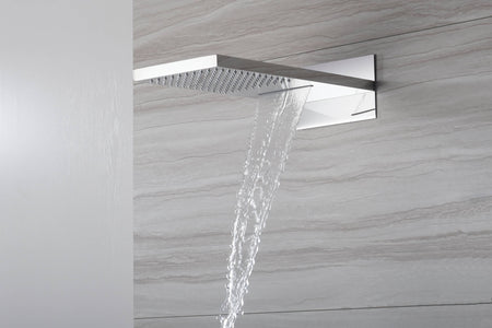 22" Chrome 3 way digital display valve Rain & Waterfall Shower Faucet - wonderland shower inc
